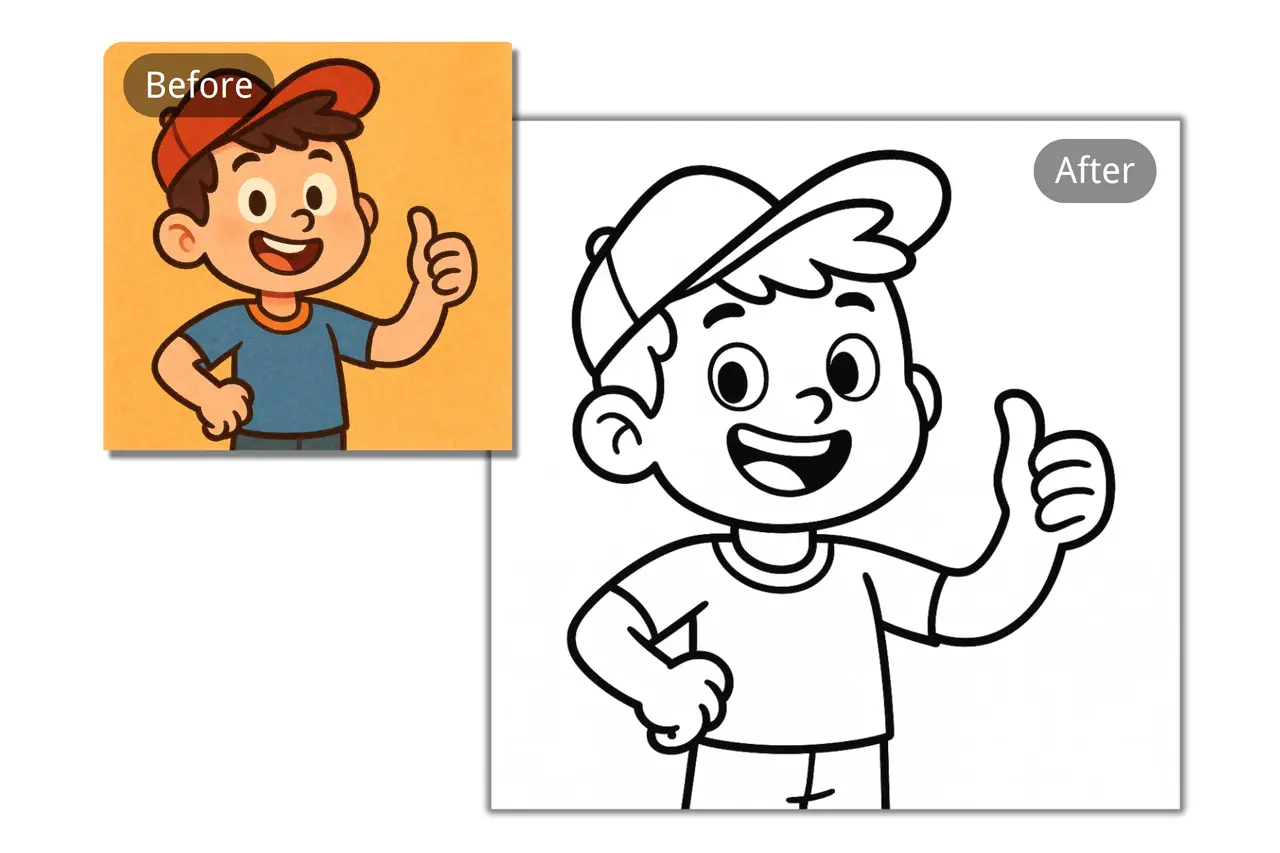 Produce AI Coloring Pages